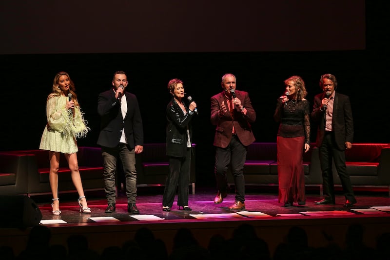 •The announcement was shared by the cast during the final show of “Neighbours – The Celebration Tour” at the London Palladium. (Tremaine Gregg/Amazon Freevee)