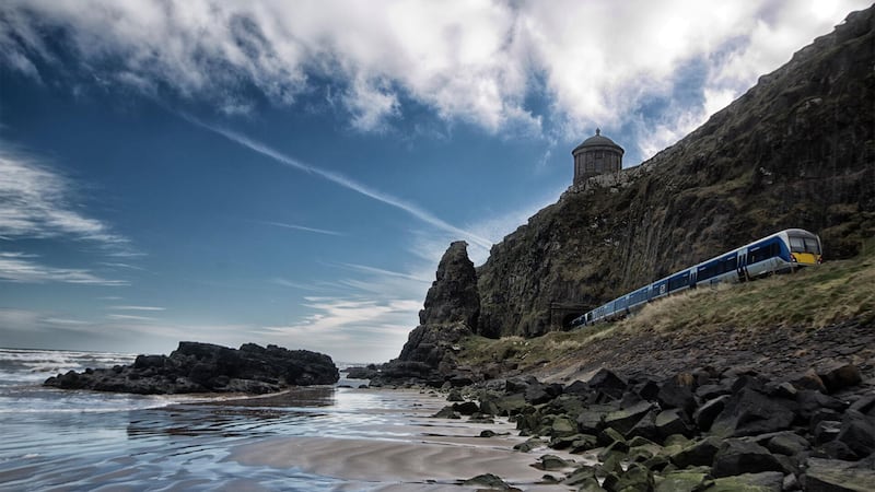 NORTH COAST TRAIN: You don’t have to go the whole way to Derry city of course. There are many delights along the way and you can enjoy Magilligan Strand or Bellarena or, get off at Castlerock station to visit Mussenden Temple