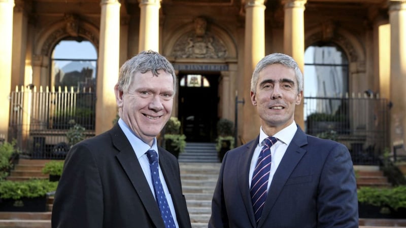 Peter Legge (right), tax partner at Grant Thornton NI, with Dr Andrew McCormick, director general of international relations for Brexit 