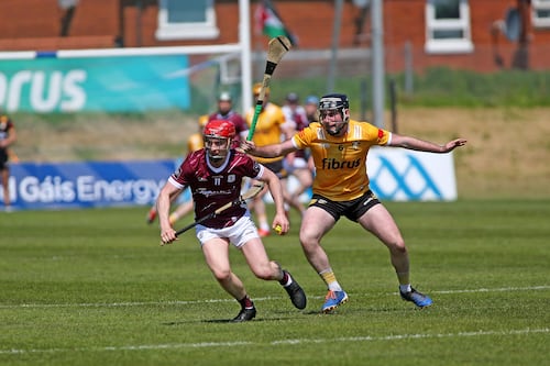 After strong first-half display 14-man Antrim see Galway pull away in Leinster SHC encounter