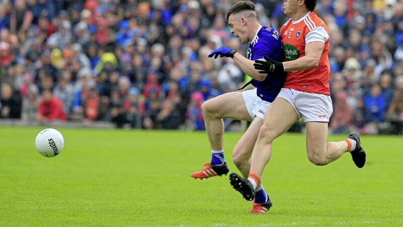 Cavan played with Dara McVeety as a more orthodox full-forward for much of the replay with Armagh, but he&#39;s also come out and left the space in other games. Picture by Philip Walsh. 