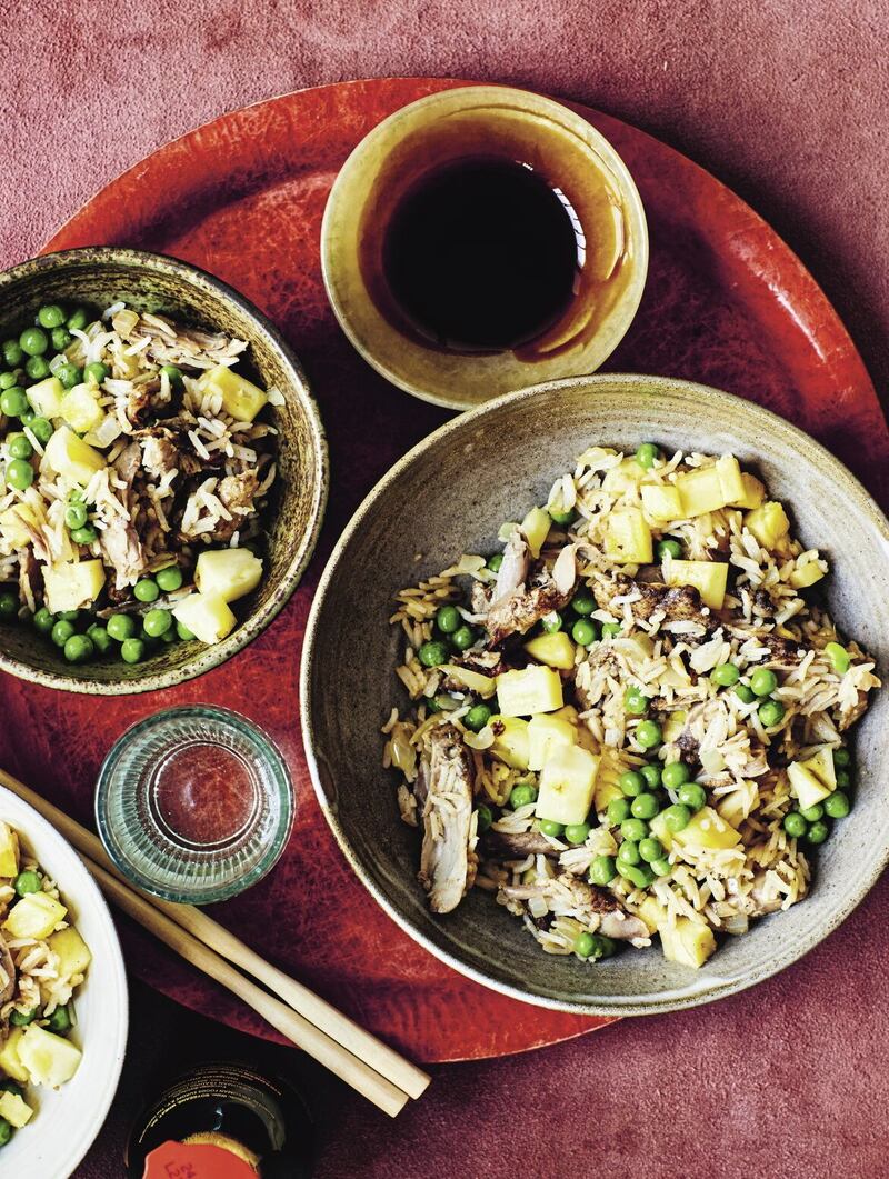 Suzie Lee&#39;s duck and pineapple fried rice. 