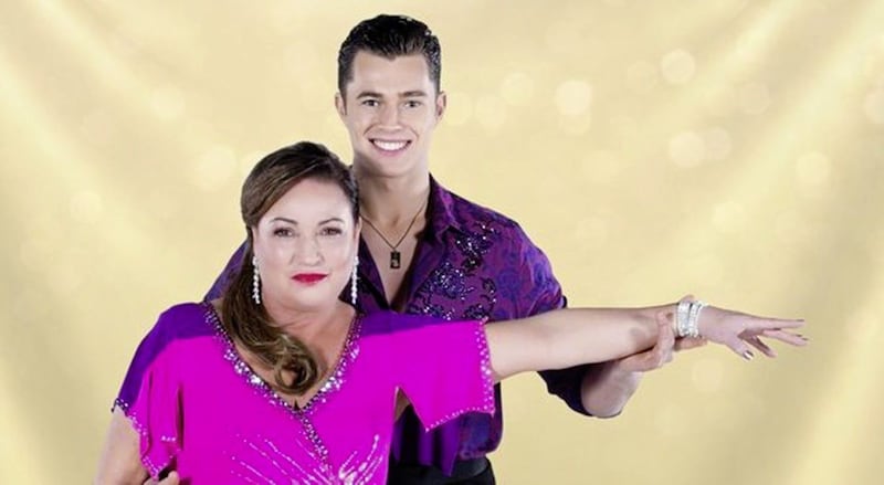 Curtis Pritchard with dance partner Norah Casey on last year&#39;s RT&Eacute; programme Dancing with the Stars 