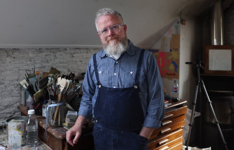 Artist Colin Davidson pictured at his studio in Co Down.
PICTURE COLM LENAGHAN