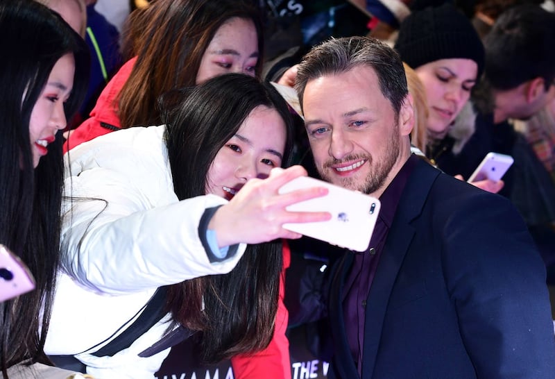 James McAvoy at the Glass European Premiere – London