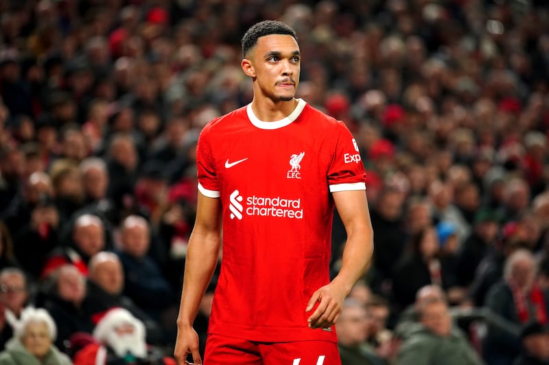 Trent Alexander-Arnold was replaced at half-time