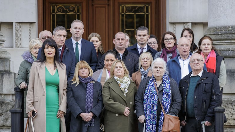 Victims who have taken a legal challenge to the Government’s Legacy Act (Liam McBurney/PA)