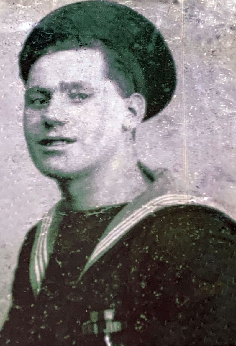 Richard Edser as a young sailor