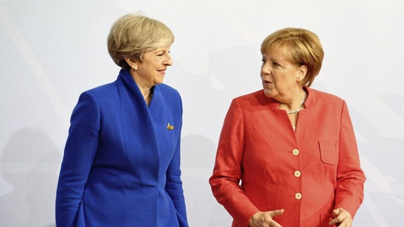 British prime minister Theresa May and German chancellor Angela Merkel met in Berlin on Friday ahead of a speech by the Mrs May in Munich on Saturday on Britain's future security relations with the EU Picture by Stefan Rousseau/PA