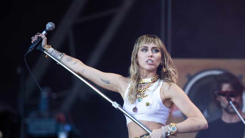Miley Cyrus topped the Apple Music song chart in the UK (Aaron Chown/PA)