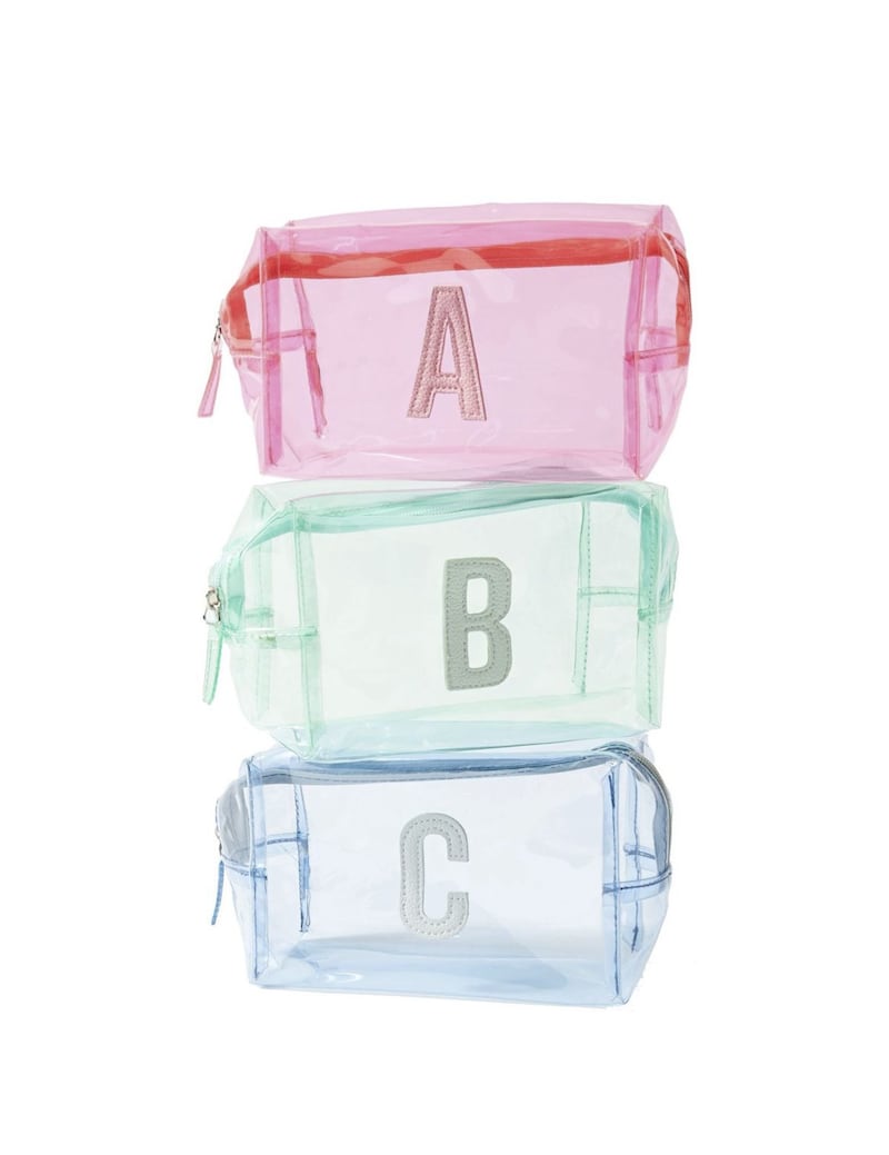 M and S Collection Clear Alphabet Makeup-Bags, Marks and Spencer