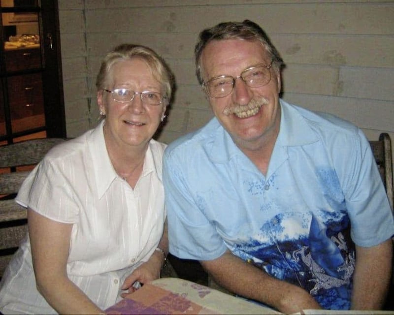 Brian Murray with his beloved wife Jean 
