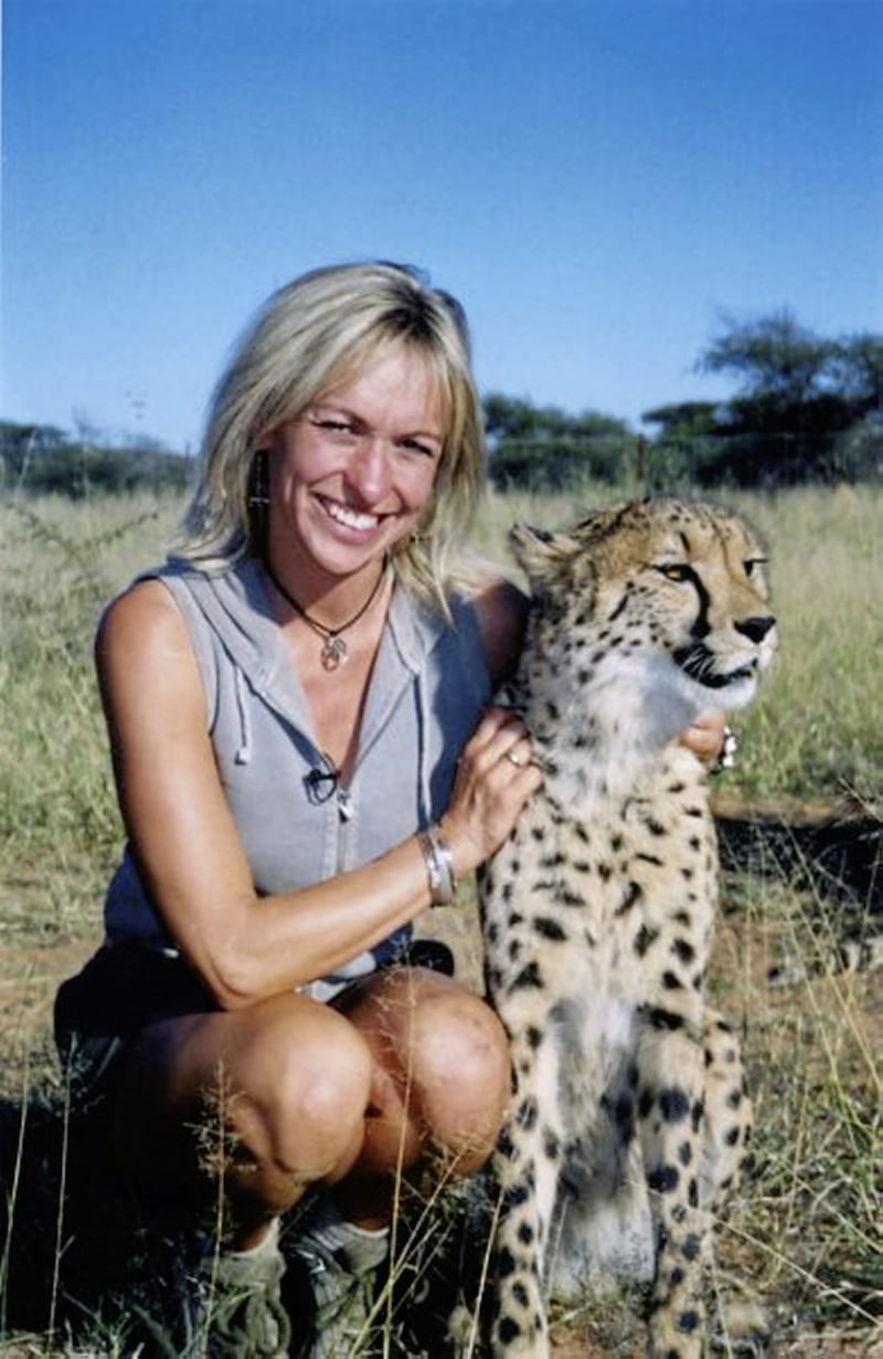At home with wildlife...presenter Michaela Strachan  
