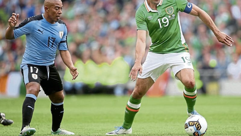 Republic of Ireland&#39;s Jonathan Walters sat out Wednesday&#39;s training session due to a knee problem 