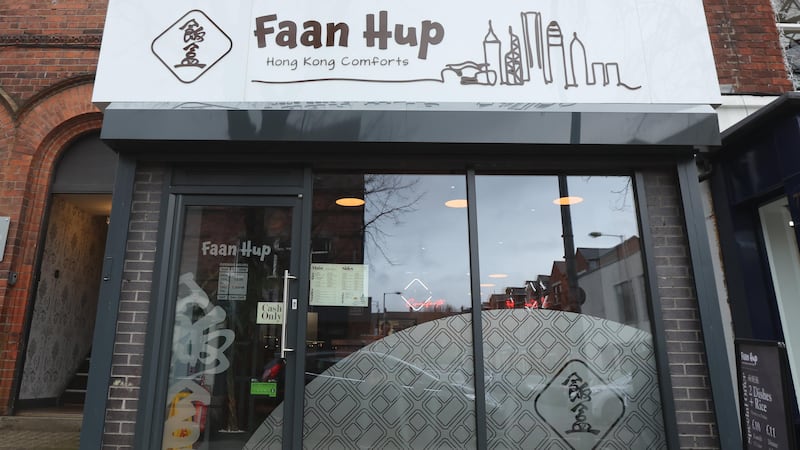 Faan Hup on Botanic avenue in Belfast.
PICTURE COLM LENAGHAN