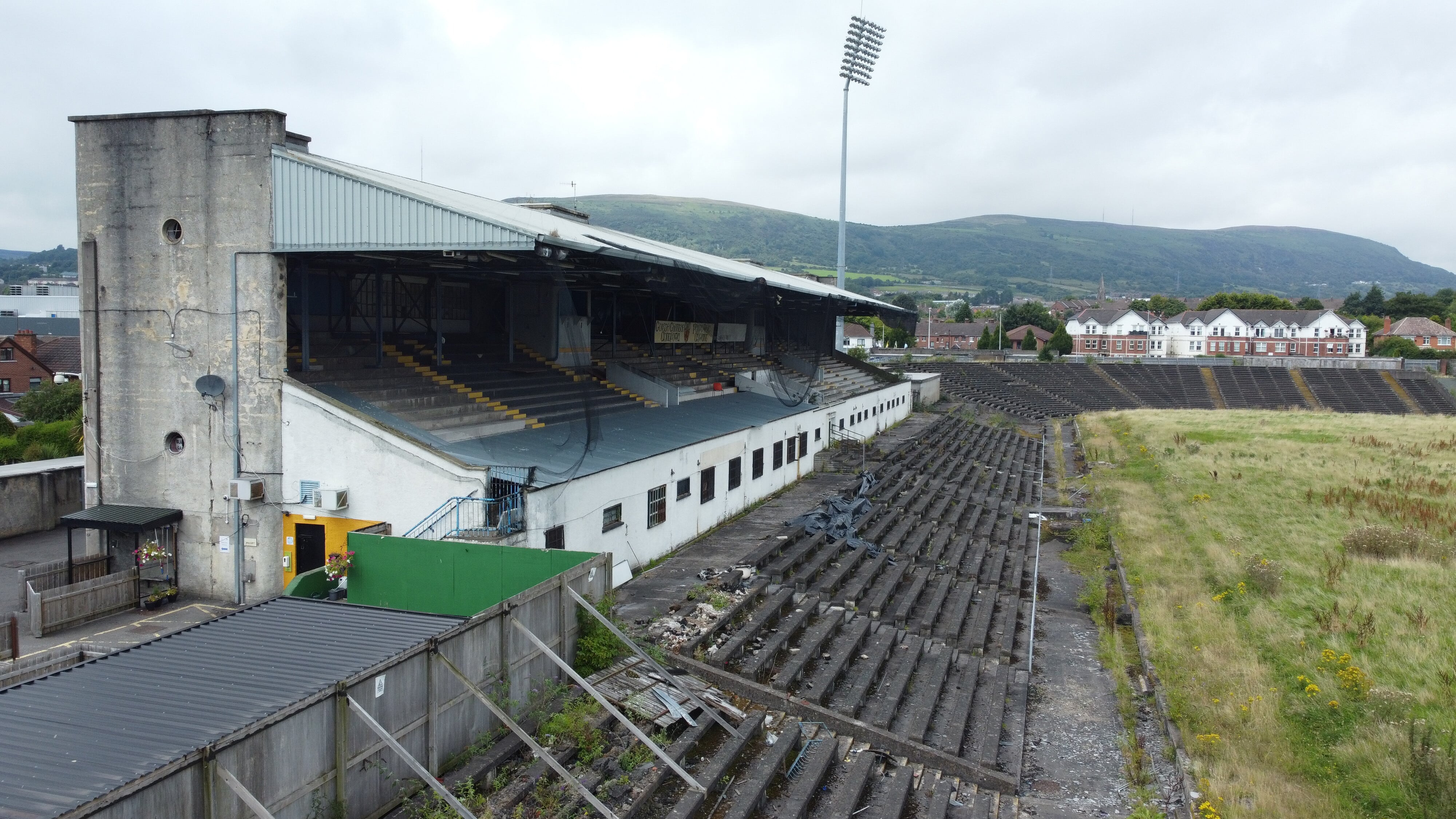 The derelict Casement Park GAA stadium in Belfast (Niall Carson/PA)