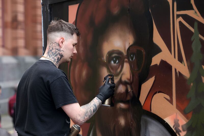 The annual Hit the North street art festival in Belfast. PICTURE: MAL MCCANN