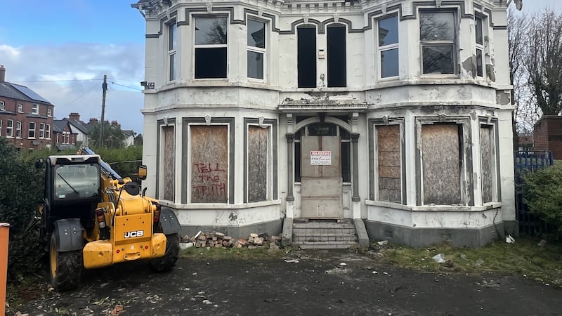 Demolition work begins tomorrow on the notorious Kincora house in east Belfast, the scene of historic child abuse. Picture by Hugh Russell