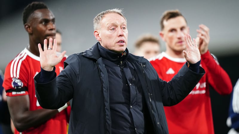Nottingham Forest manager Steve Cooper was saluted by the travelling fans despite losing at Fulham (Zac Goodwin/PA)