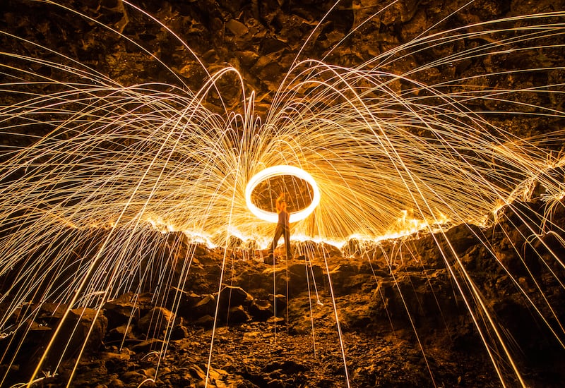 Another of Rod's pieces with wire wool