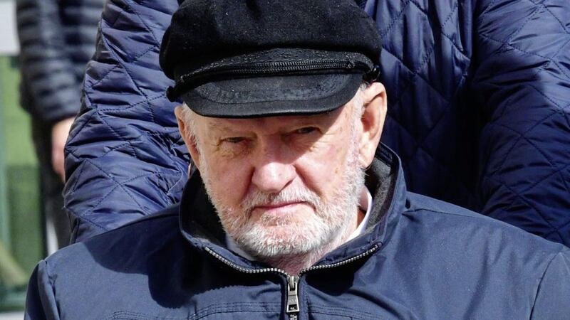 Retired priest Father John Murray appeared at Belfast Crown Court yesterday 