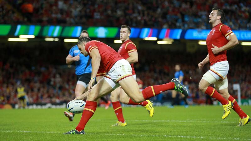 <span style=" line-height: 20.8px;">Wales' Cory Allen scores his side's fourth try during the Rugby World Cup match against Uruguay at the Millennium Stadium<br />Picture: PA</span>