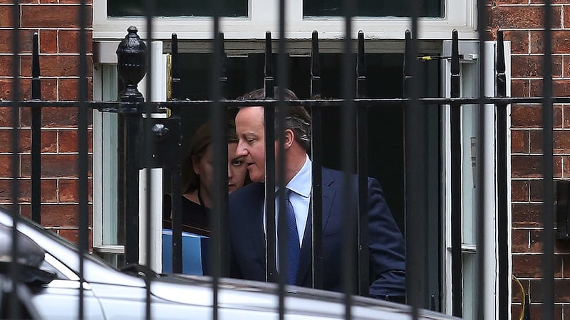 Prime Minister David Cameron leaves the back of Downing Street, London, after his final Cabinet meeting. Picture by Philip Toscano, Press Association&nbsp;