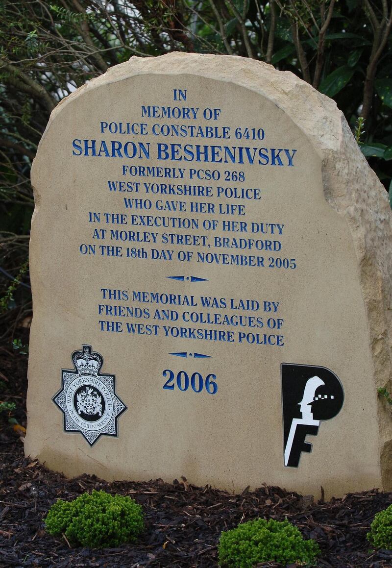 A memorial for Pc Sharon Beshenivsky