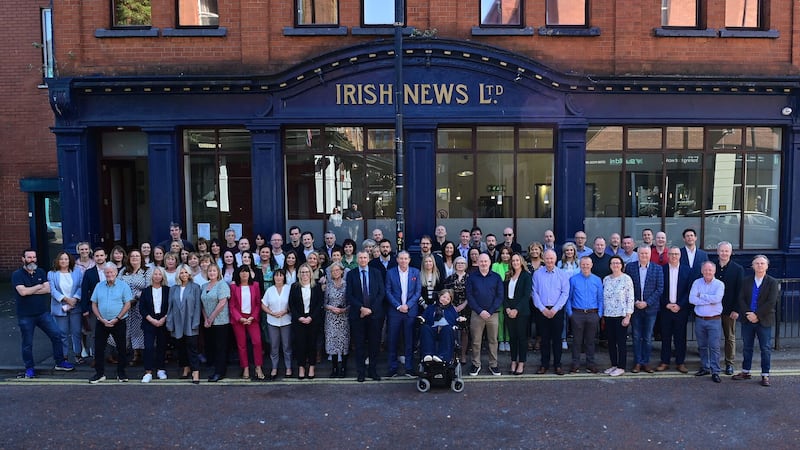 The Irish News officially left 113-117 Donegall Street, the paper’s home for almost 120 years, on May 25. Staff gathered to mark the historic occasion before moving to a new, purpose built digital newsroom in the city centre