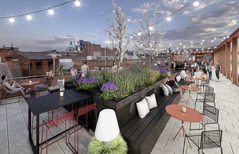 Alerity&#39;s plans provide for a new rooftop hospitality venture. 