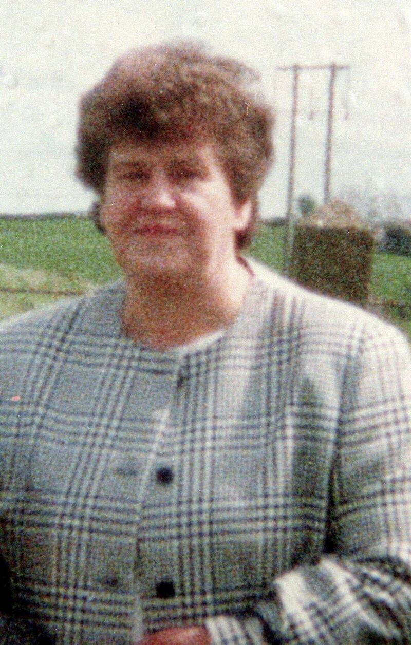 PACEMAKER BELFAST ARCHIVE 92..1272/92.07 SEPTEMBER 1992..COLLECT IMAGE OF TERESA FOX SHOT DEAD ALONG WITH HER HUSBAND CHARLIE BY THE UVF IN THEIR HOME IN MOY CO TRYONE... 