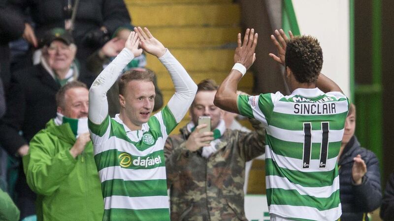 &nbsp;Before yesterday, Griffiths hadn't netted at Celtic Park since September. Picture by PA