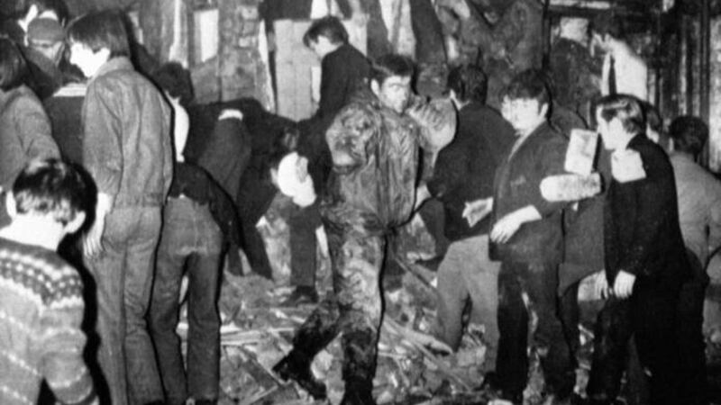 The aftermath of the McGurks attack in December 1971 