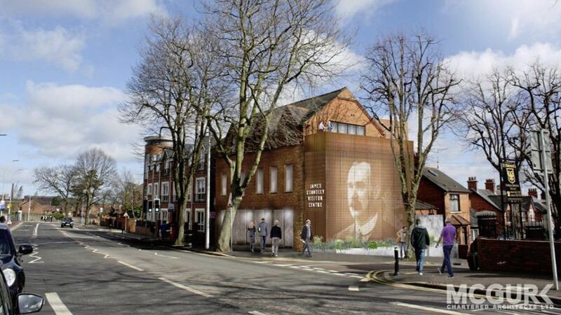 An artist&#39;s impression of how the James Connolly Centre in west Belfast will look 