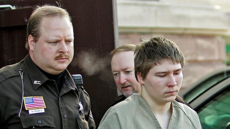 Brendan Dassey, is escorted out of a Manitowoc County Circuit courtroom in Manitowoc, Wisconsin in 2006. Picture by Morry Gash, Associated Press&nbsp;