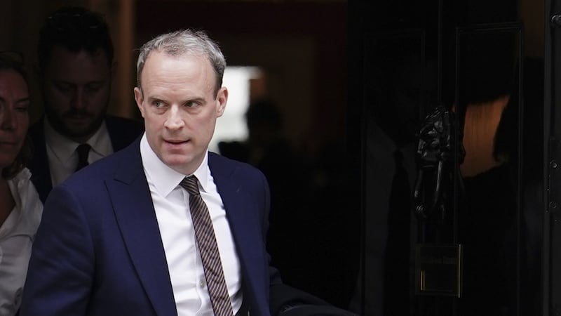 WINDOWS TO THE SOUL: The Bluffer has always been intrigued by Dominic Raab’s eyes and how they show an inner turmoil of emotions bubbling away, giving an insight to values that not all of us share – thankfully  