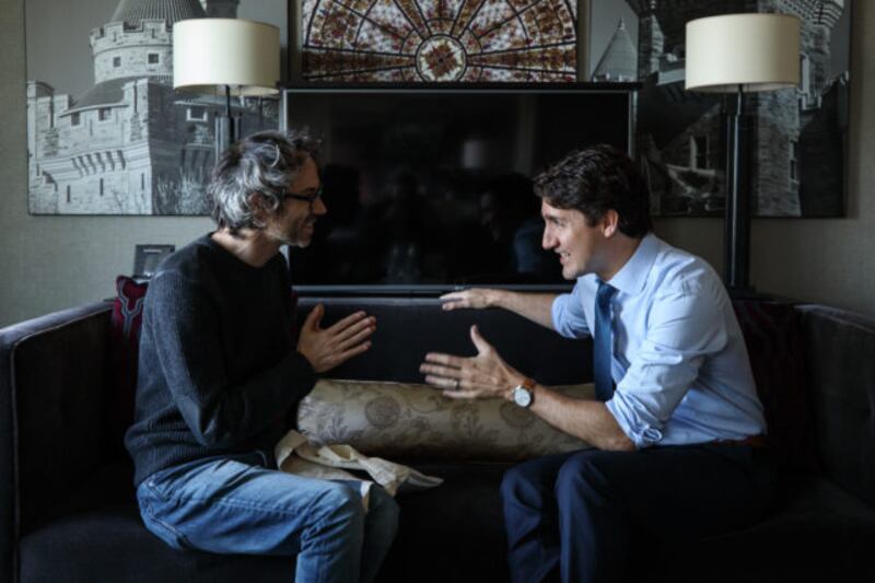 James Rhodes and Justin Trudeau