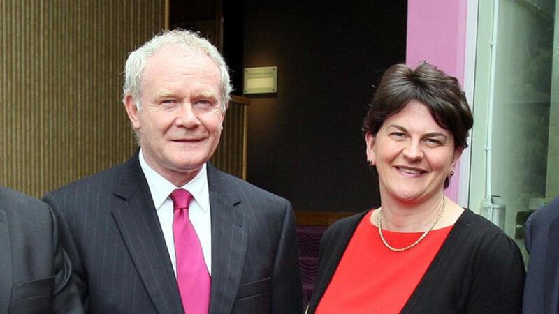 Martin McGuinness and Arlene Foste in power.<br />Picture by Paul Faith/PA Wire