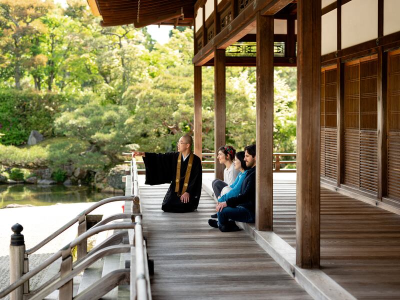 Tours of Ninna-Ji Temple are given by on-site monks (DMO Kyoto/PA)