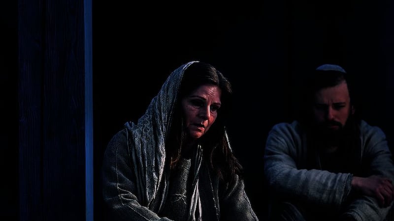 &nbsp;The descent from the Cross and Piet&agrave;: Rochus R&uuml;ckel (Jesus), Andrea Hecht (Mary) and Christoph St&ouml;ger (John). Picture by Passion Play Oberammergau 2022/Birgit Gudjonsdottir.