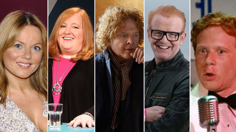 Legendary redheads: Former Spice Girl Geri Horner, Alliance leader Naomi Long, Simply Red singer Mick Hucknall, TV and radio personality Chris Evans and Ralph Malph from Happy Days <br />&nbsp;