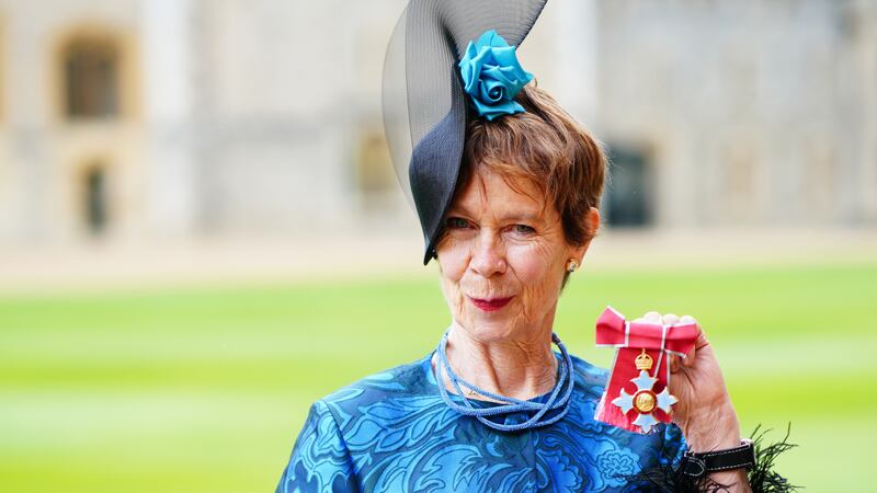 Celia Imrie was made a CBE at Windsor Castle on Tuesday
