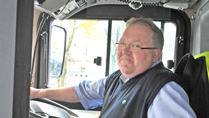 Good Samaritan bus driver Paul Doyle back on duty after his act of kindness to a homeless man in Belfast 