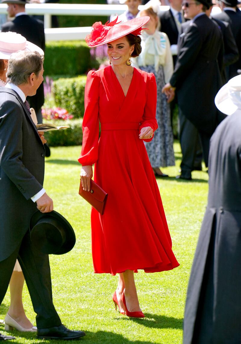The Princess of Wales during day four of Royal Ascot