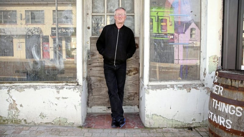 Colin Bateman in his home town where he was deputy editor of the Bangor Spectator before becoming a full-time author Picture: Mal McCann 