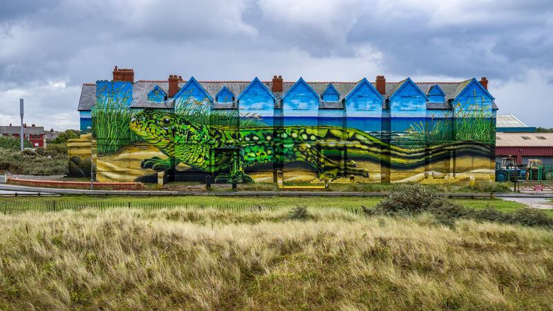 The sand lizards mural on Toad Hall was created by Paul Curtis and is thought to be the largest painting by a single artist in the UK.