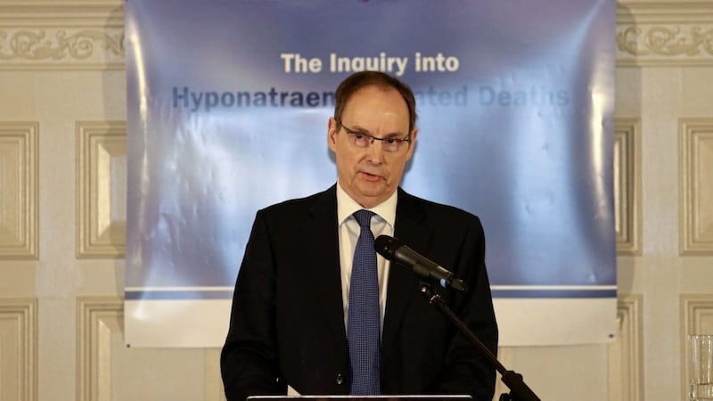 Sir John O&rsquo;Hara made a total of 96 recommendations in the hyponatraemia inquiry, including that a statutory duty of candour be introduced compelling medics to admit their mistakes. Picture by Mal McCann 
