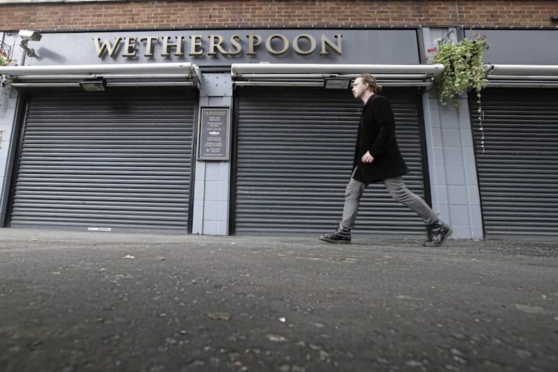Wetherspoon&#39;s pub on Belfast&#39;s Bedford Street. Picture by Hugh Russell. 