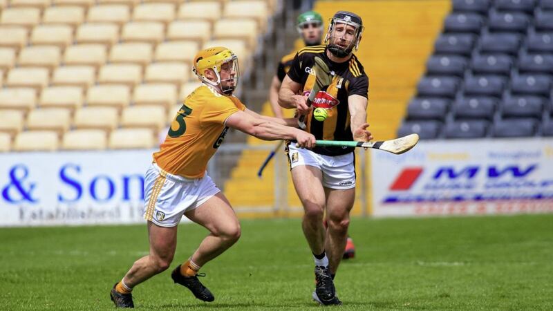Conor Johnston is pushing for a starting place in the Antrim attack Picture: Seamus Loughran. 