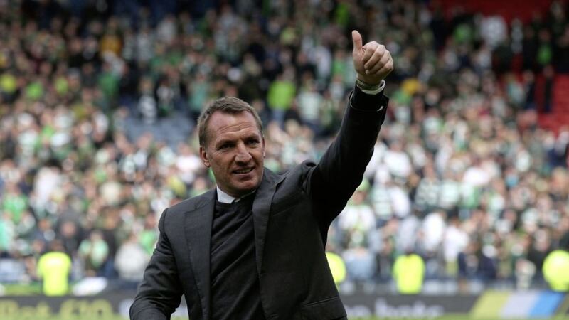 Celtic manager Brendan Rodgers after last Sunday&#39;s Scottish Cup semi-final win at Hampden Picture by PA 